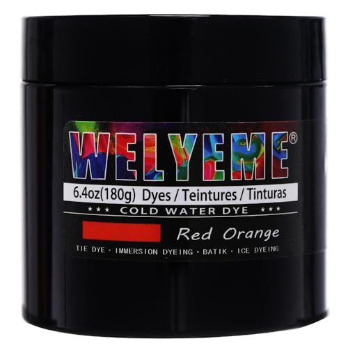 WELYEME Cold Water Dye, Tie Dye Powder, Fabric Dye Powder for Clothes (Black)