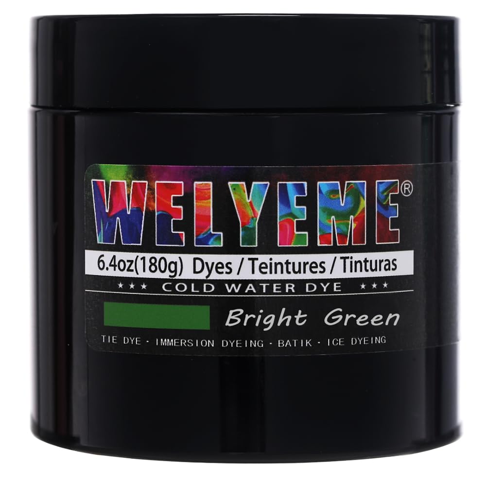 WELYEME Cold Water Dye, Tie Dye Powder, Fabric Dye Powder for Clothes (Black)