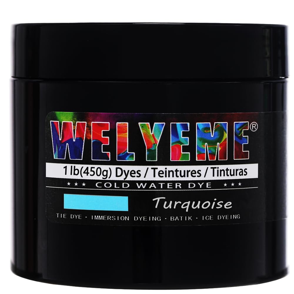 WELYEME Cold Water Dye, Tie Dye Powder, Fabric Dye Powder for Clothes (Black)