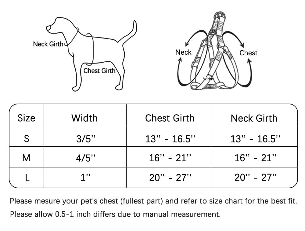 Welyeme Tie Dye No Pull Dog Harness and Leash Set for Small Medium Large Dogs, Rainbow Dog Harness