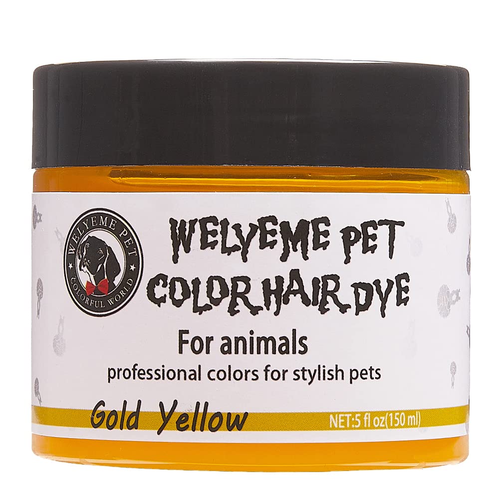 WELYEME Dog Hair Dye Blue, Permanent Pet Hair Dye, Professional Dog Safe Hair Dye, Bright Color for Dogs and Horses