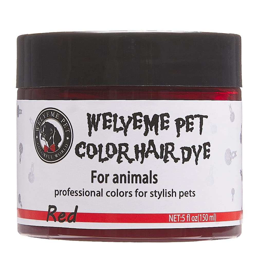 WELYEME Dog Hair Dye Blue, Permanent Pet Hair Dye, Professional Dog Safe Hair Dye, Bright Color for Dogs and Horses
