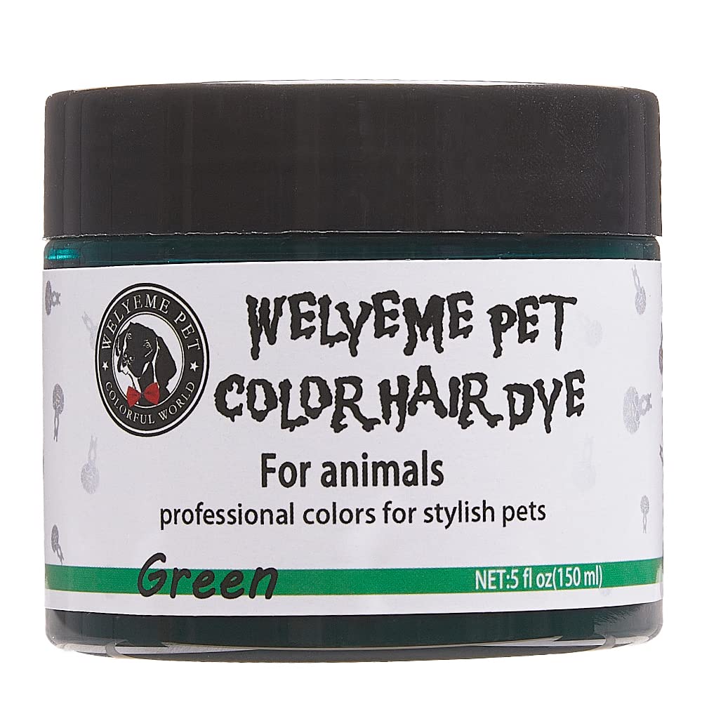 WELYEME Dog Hair Dye Blue, Permanent Pet Hair Dye, Professional Dog Safe Hair Dye, Bright Color for Dogs and Horses