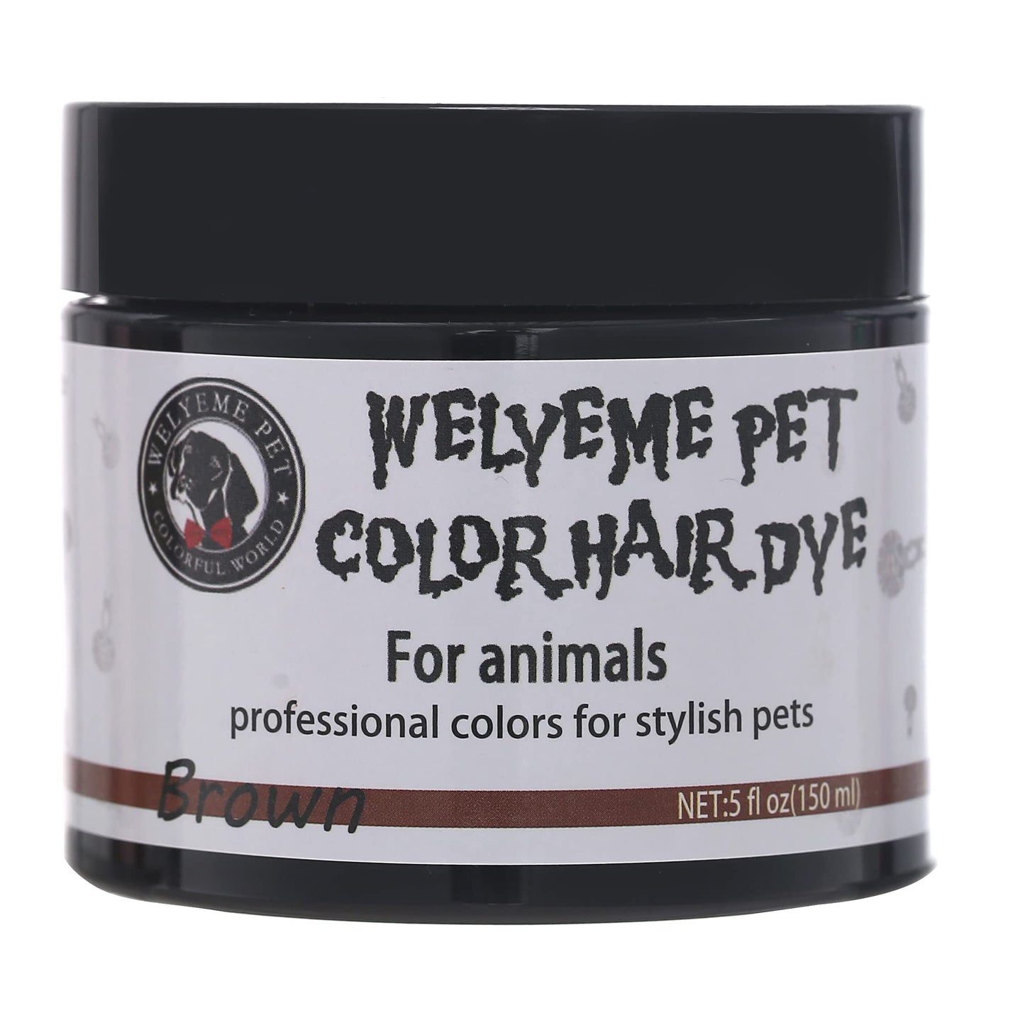 WELYEME Dog Hair Dye Blue, Permanent Pet Hair Dye, Professional Dog Safe Hair Dye, Bright Color for Dogs and Horses