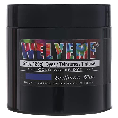 WELYEME Cold Water Dye, Tie Dye Powder, Fabric Dye Powder for Clothes (Black)