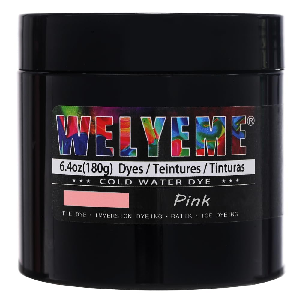 WELYEME Cold Water Dye, Tie Dye Powder, Fabric Dye Powder for Clothes (Black)