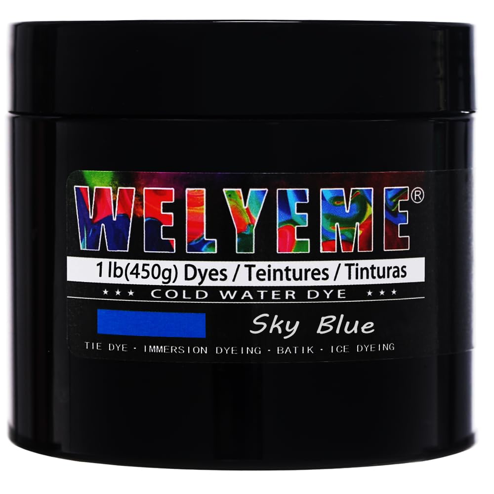 WELYEME Cold Water Dye, Tie Dye Powder, Fabric Dye Powder for Clothes (Black)