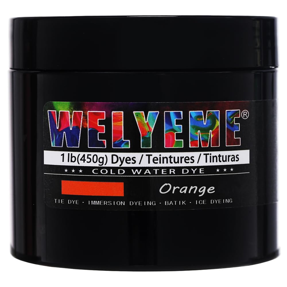 WELYEME Cold Water Dye, Tie Dye Powder, Fabric Dye Powder for Clothes (Black)