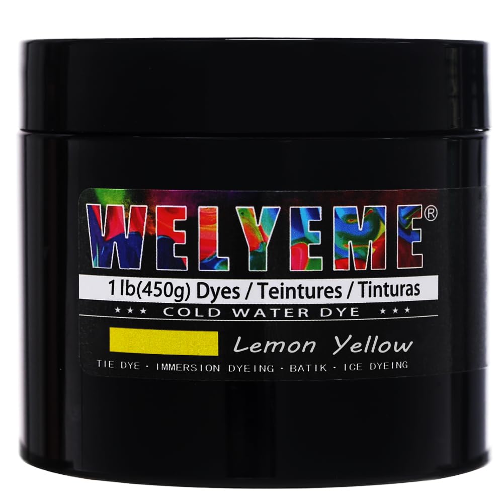 WELYEME Cold Water Dye, Tie Dye Powder, Fabric Dye Powder for Clothes (Black)