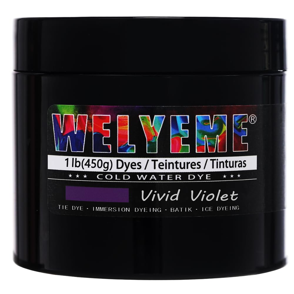 WELYEME Cold Water Dye, Tie Dye Powder, Fabric Dye Powder for Clothes (Black)