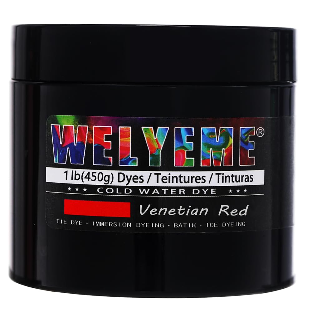 WELYEME Cold Water Dye, Tie Dye Powder, Fabric Dye Powder for Clothes (Black)