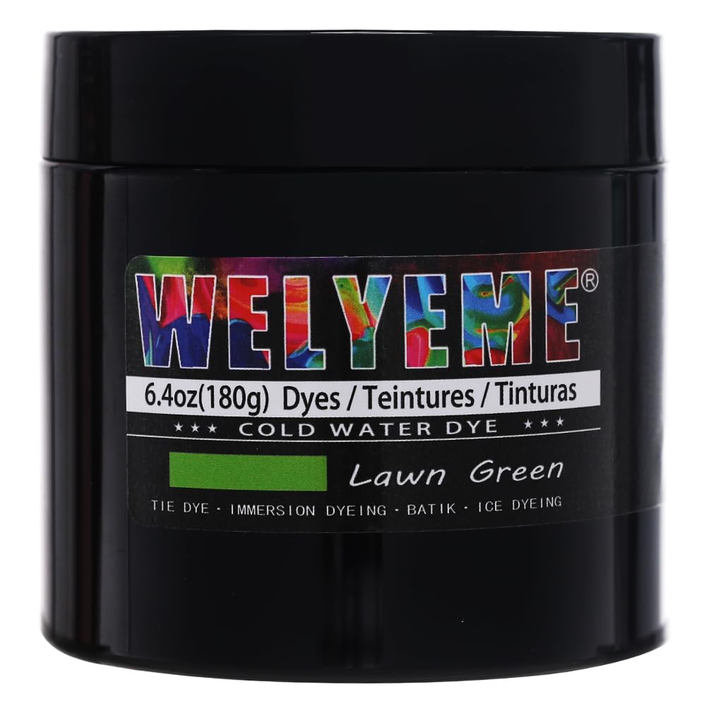 WELYEME Cold Water Dye, Tie Dye Powder, Fabric Dye Powder for Clothes (Black)