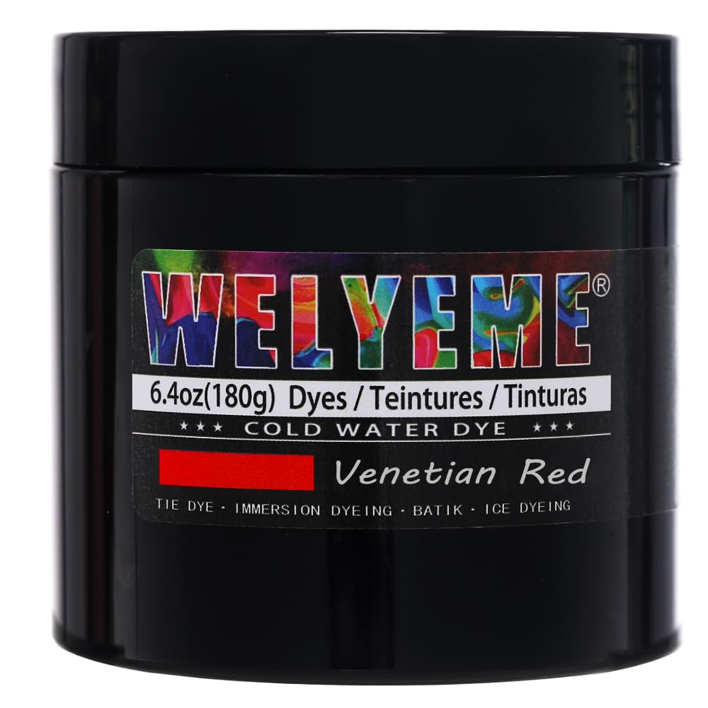 WELYEME Cold Water Dye, Tie Dye Powder, Fabric Dye Powder for Clothes (Black)