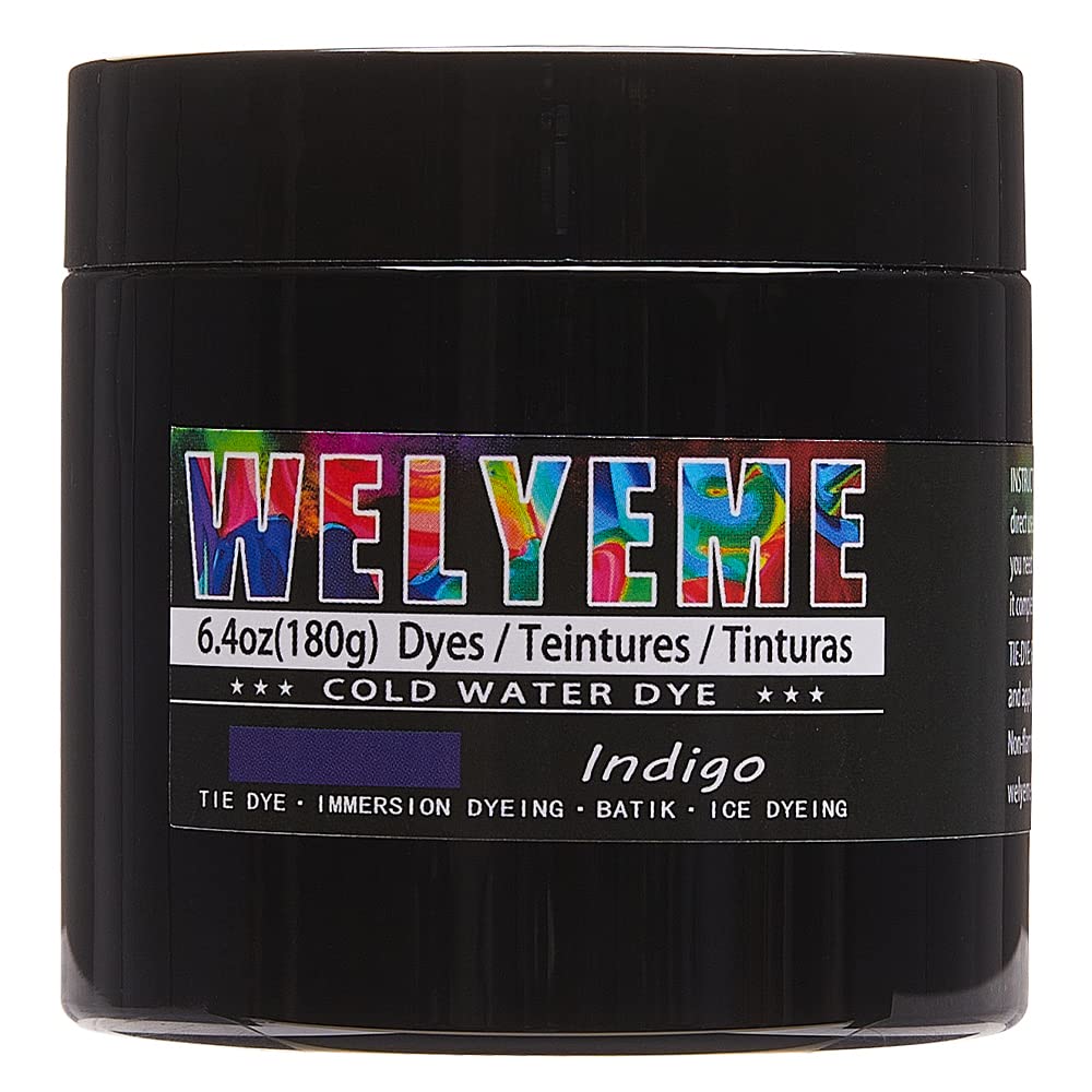WELYEME Cold Water Dye, Tie Dye Powder, Fabric Dye Powder for Clothes (Black)
