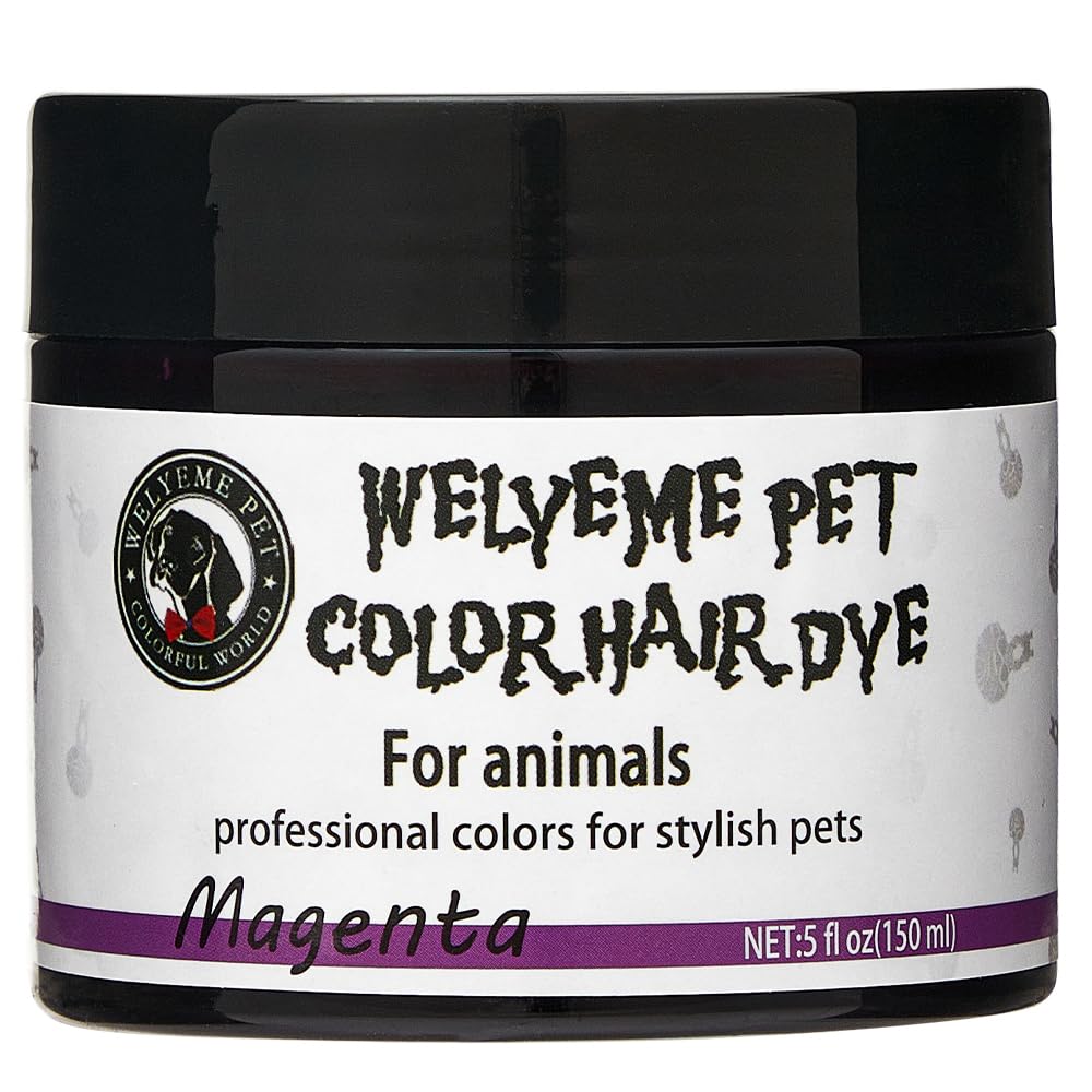 WELYEME Dog Hair Dye Blue, Permanent Pet Hair Dye, Professional Dog Safe Hair Dye, Bright Color for Dogs and Horses