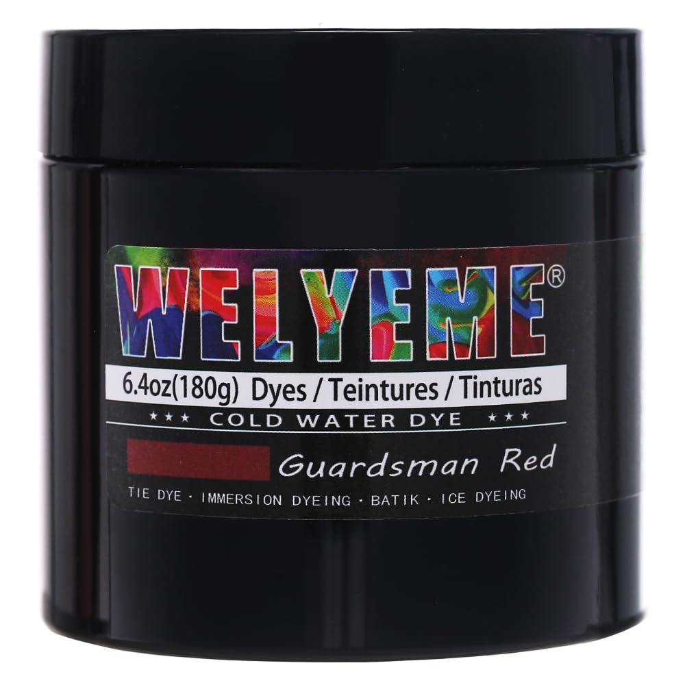 WELYEME Cold Water Dye, Tie Dye Powder, Fabric Dye Powder for Clothes (Black)
