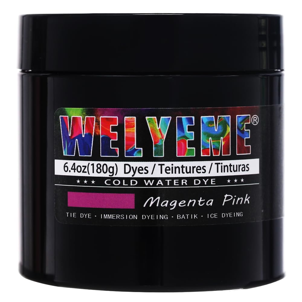 WELYEME Cold Water Dye, Tie Dye Powder, Fabric Dye Powder for Clothes (Black)