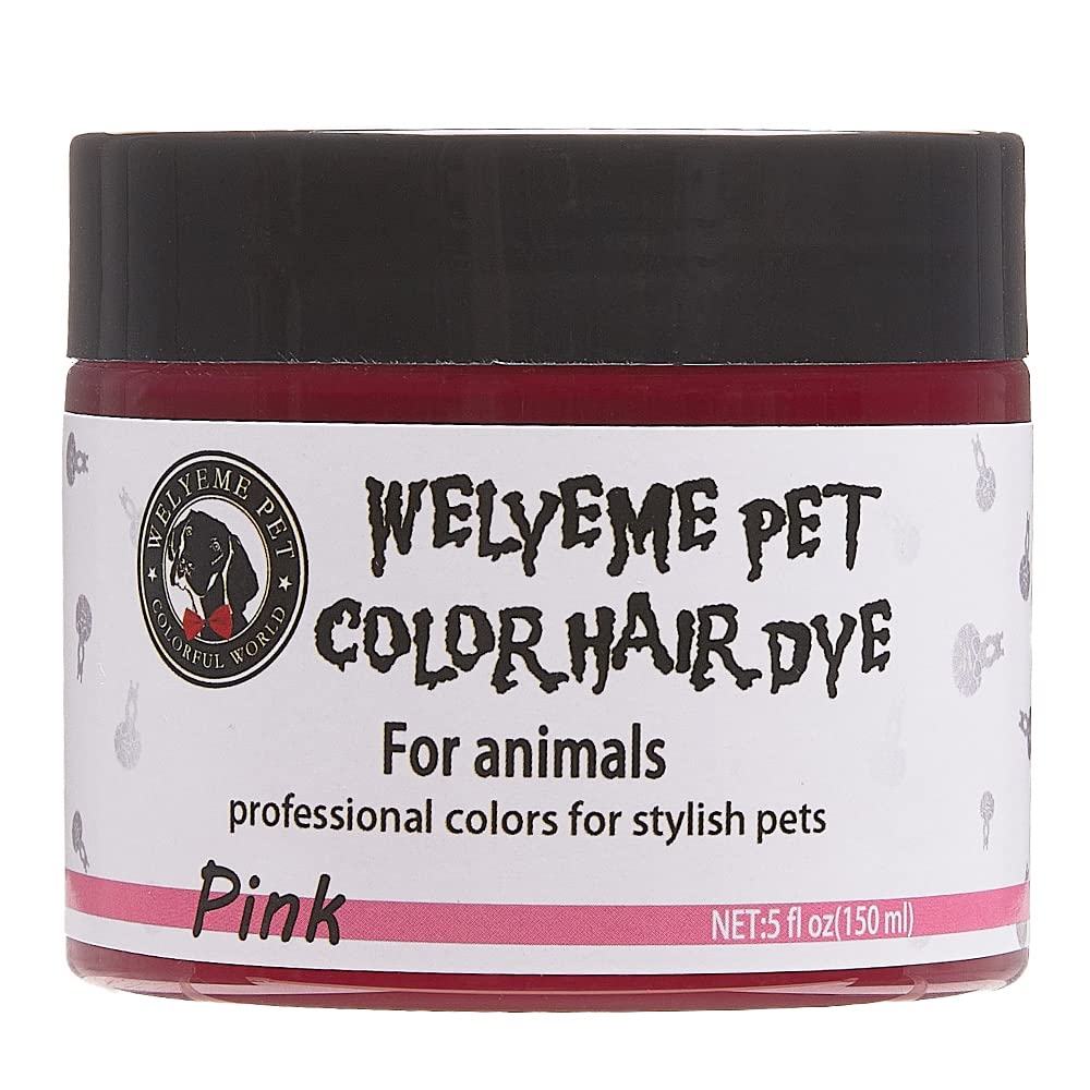 WELYEME Dog Hair Dye Blue, Permanent Pet Hair Dye, Professional Dog Safe Hair Dye, Bright Color for Dogs and Horses